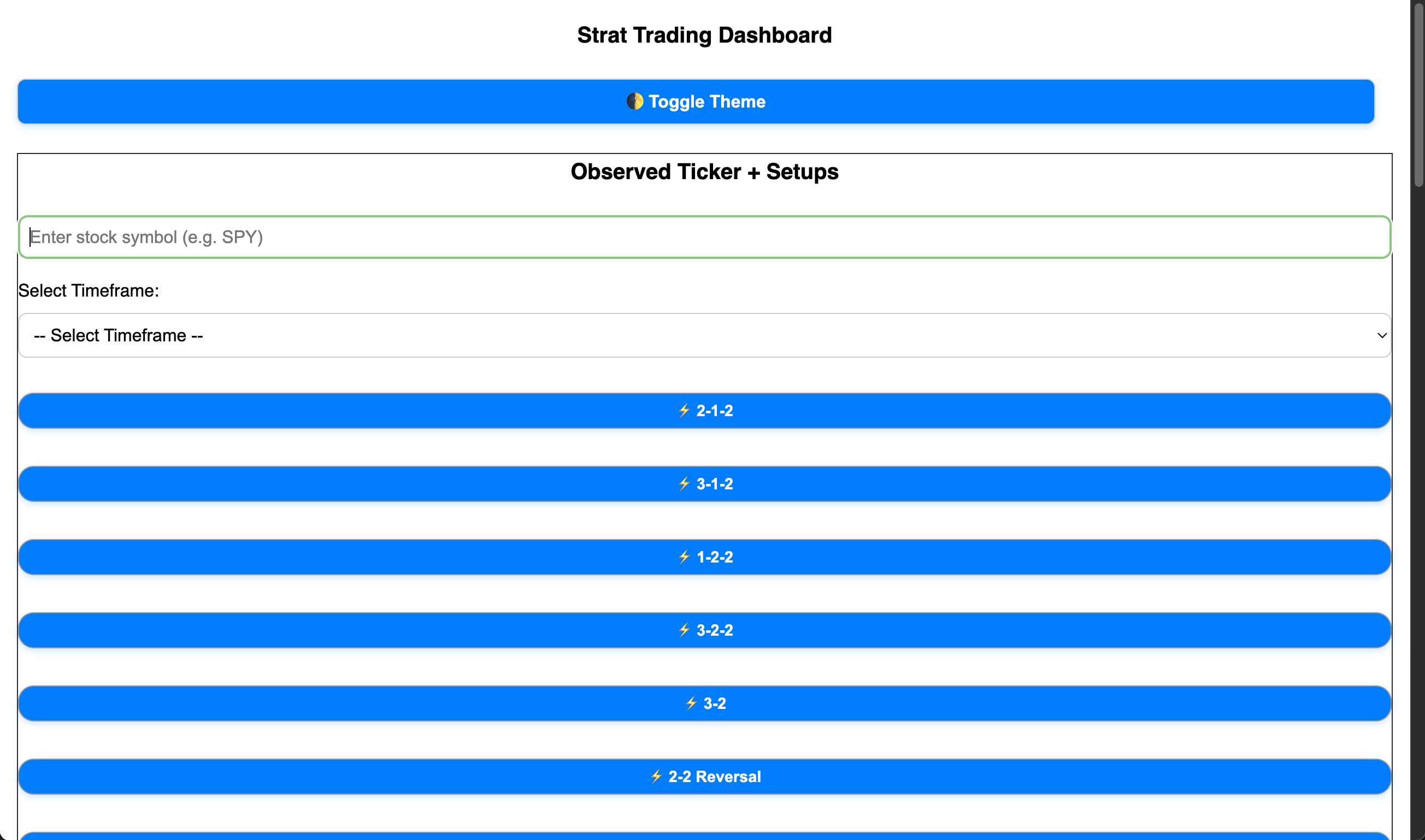Screenshot of Watchlist & Profit Calculator app